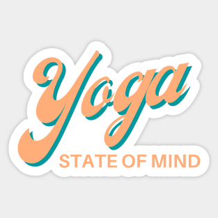 Yoga State of Mind Sticker